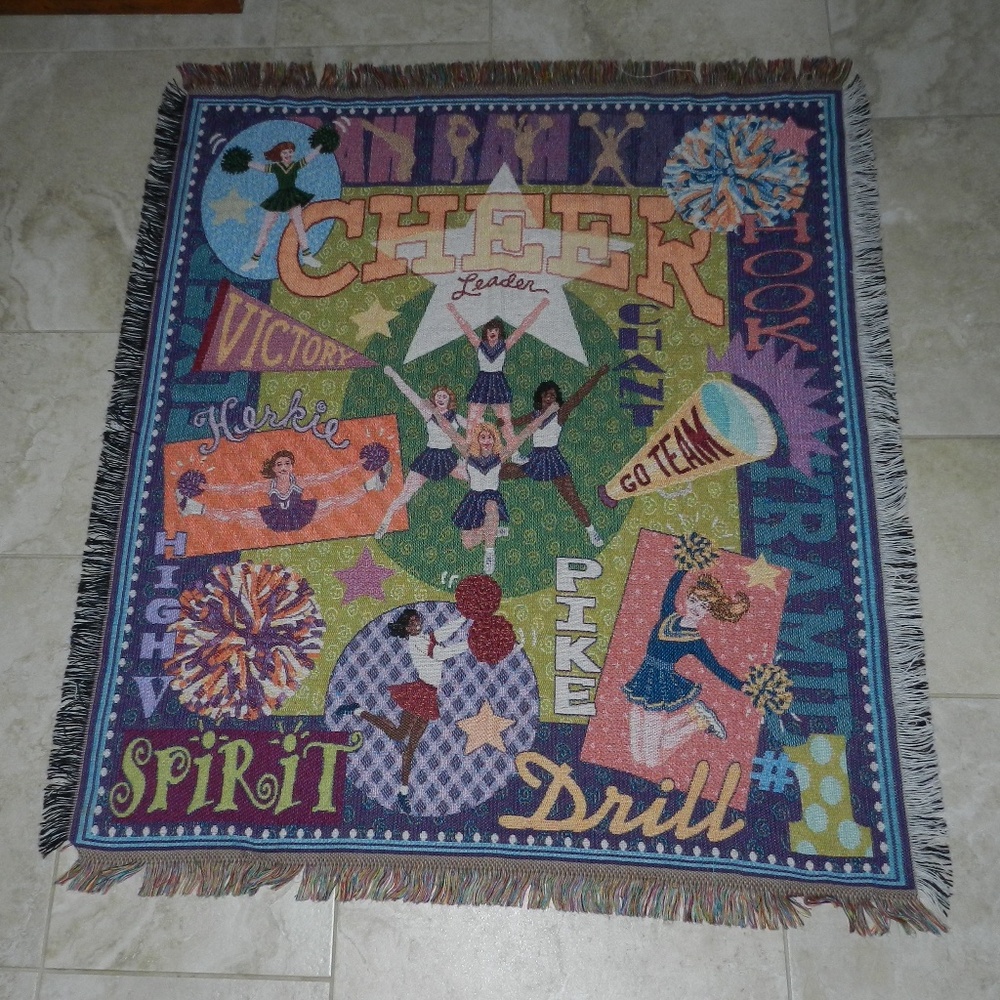 Cheerleader Throw Blanket